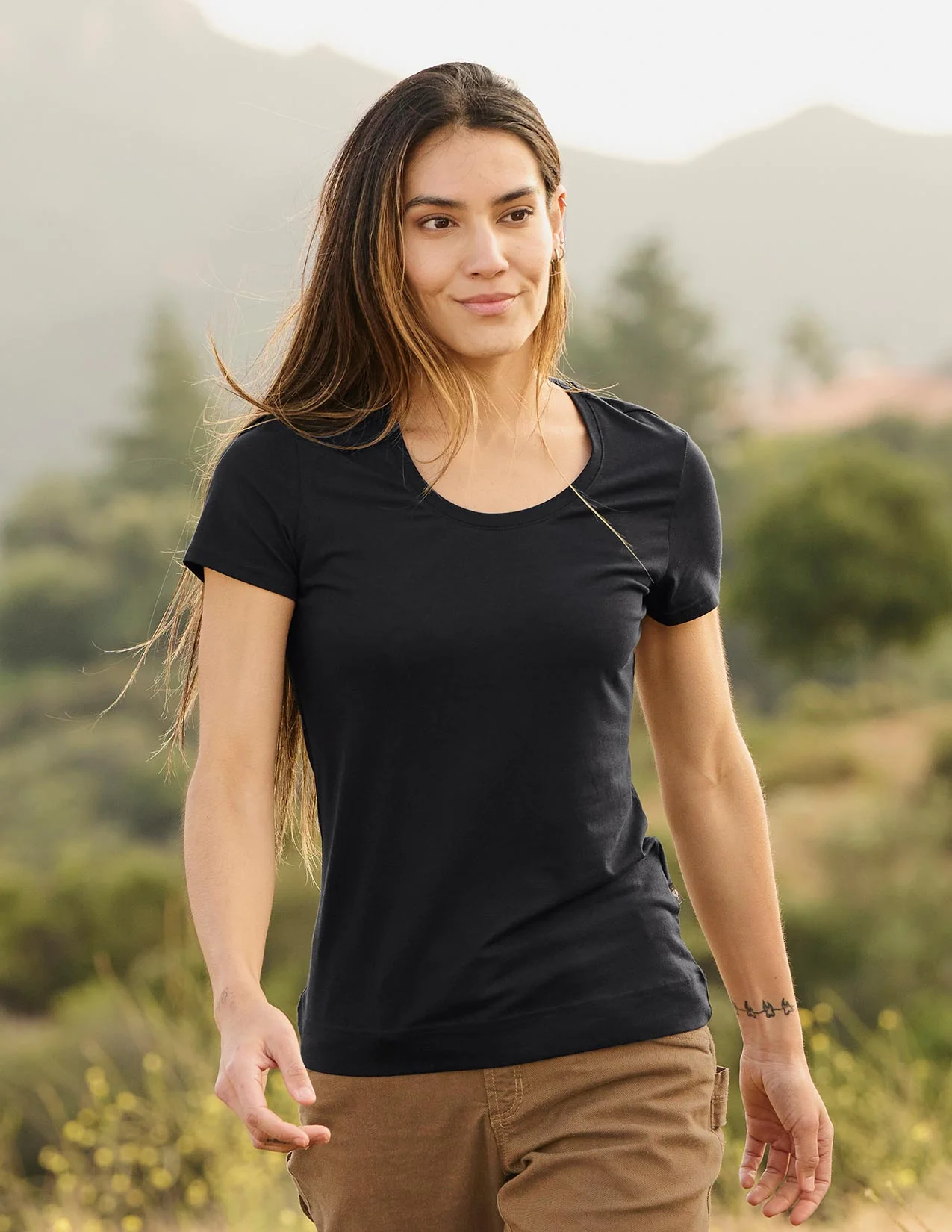 Women's cotton stretch T-Shirt - Image 3